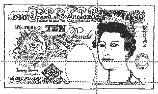 ten pound note from the prank of england 